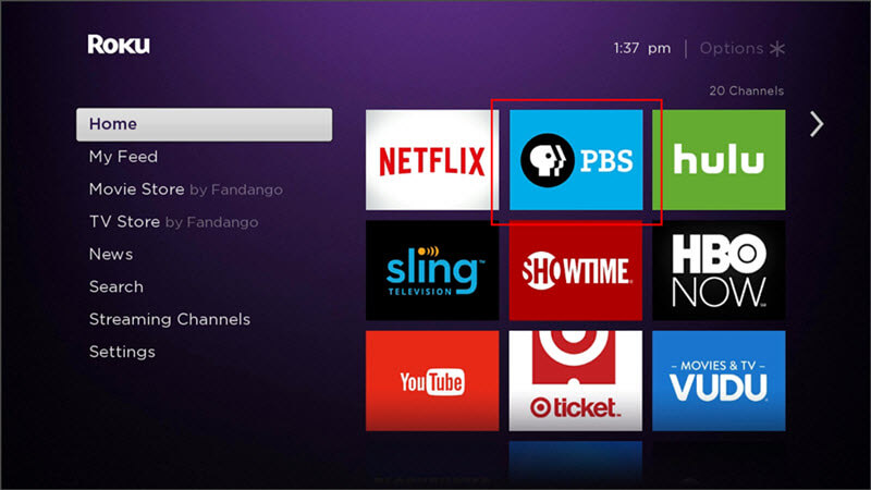 PBS Channel On The Roku