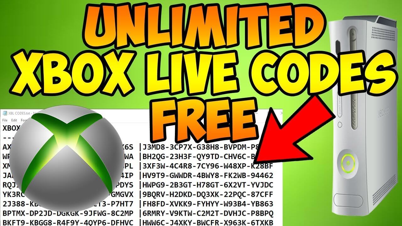 Free Xbox Live Codes