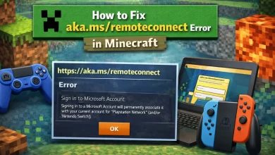 Fix Microsoft Minecraft aka.ms/remoteconnect Error