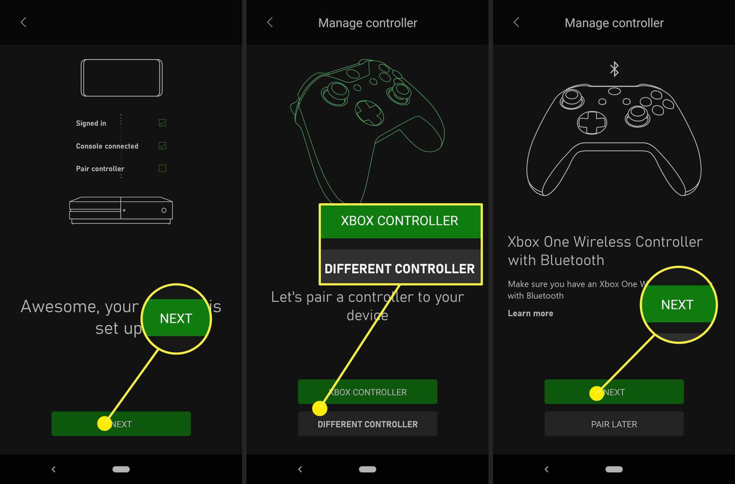 Setup Xbox using Phone