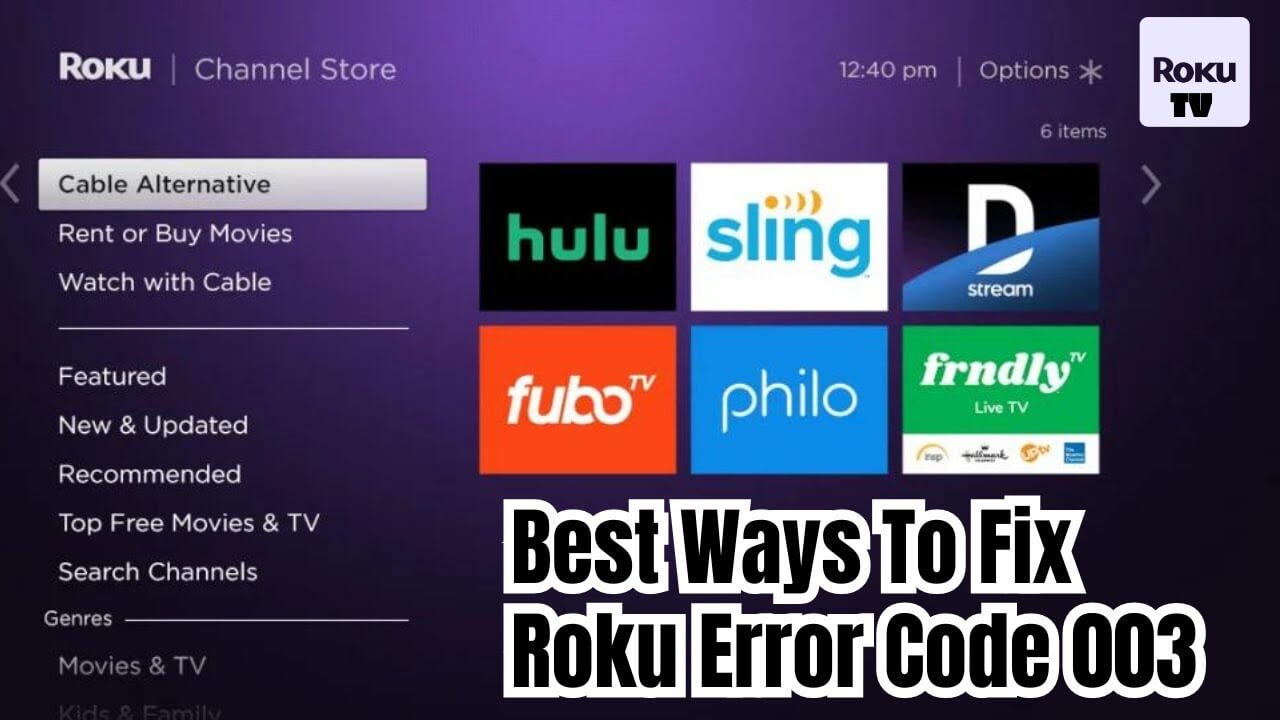 Roku Error Code 003