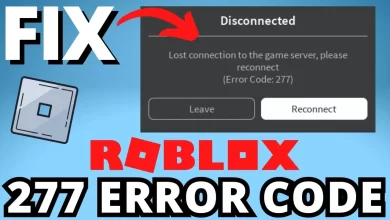 Roblox Error Code 277