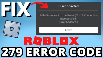 Roblox Error Code 279